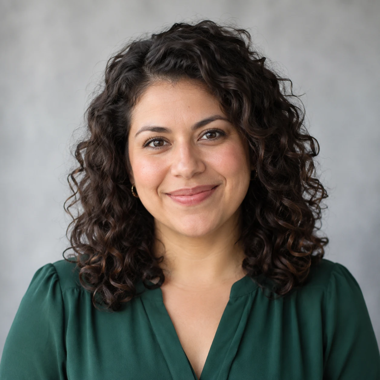 AI-generated portrait of Sofia Alvarez, fictional demo staff member